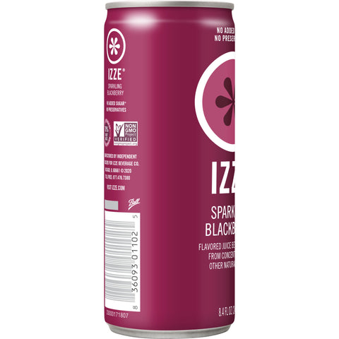 Izze JUICE SPARKLING BLACKBERRY CAN