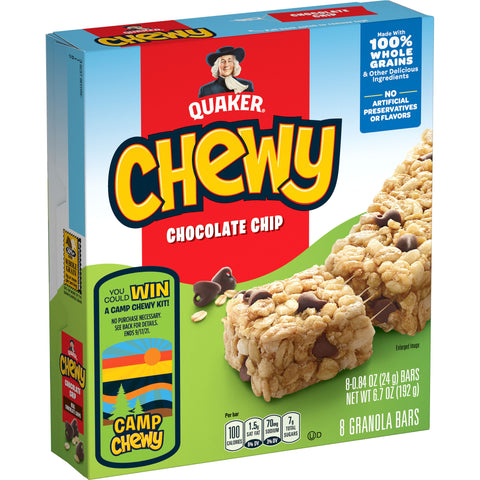 Quaker Chewy GRANOLA BAR CHEWY CHOCOLATE CHIP IW