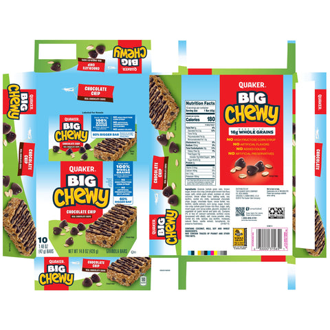 Quaker Chewy QUAKER CHEWY CHOC CHIP GRAN 10 CT