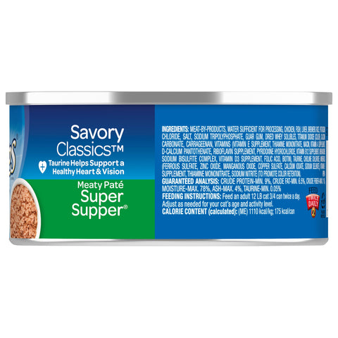 9 Lives Super Supper Ground Entree for Cat, 5.5 Ounce -- 24 per case.