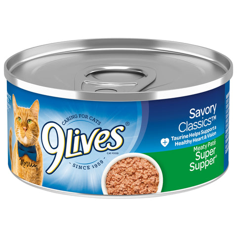 9 Lives Super Supper Ground Entree for Cat, 5.5 Ounce -- 24 per case.
