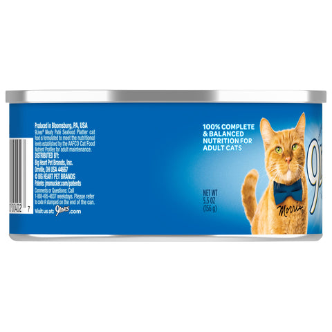 9 Lives Seafood Platter Ground Entree Cat Food, 5.5 Ounce -- 24 per case.