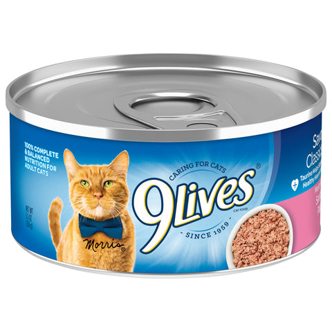 9 Lives Seafood Platter Ground Entree Cat Food, 5.5 Ounce -- 24 per case.