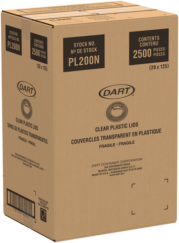Dart Solo Ultra Clear Medium PET Portion Cup Lid Only -- 2500 per case