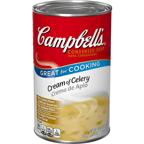 Campbells Condensed Cream of Celery Soup - 50 oz. can, 12 per case