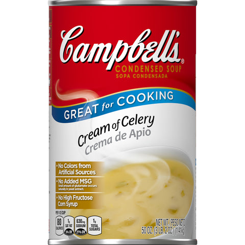 Campbells Condensed Cream of Celery Soup - 50 oz. can, 12 per case