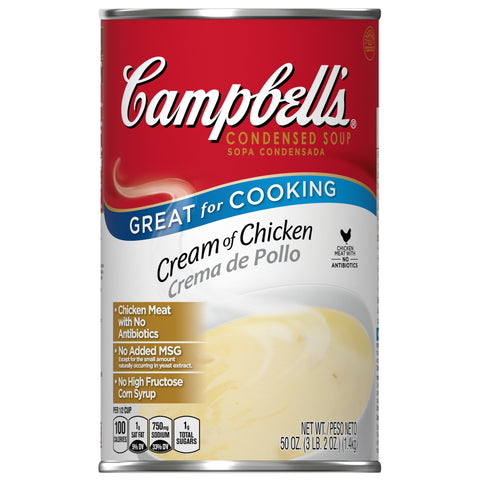 Campbells Cream of Chicken Soup - 50 oz. can, 12 per case