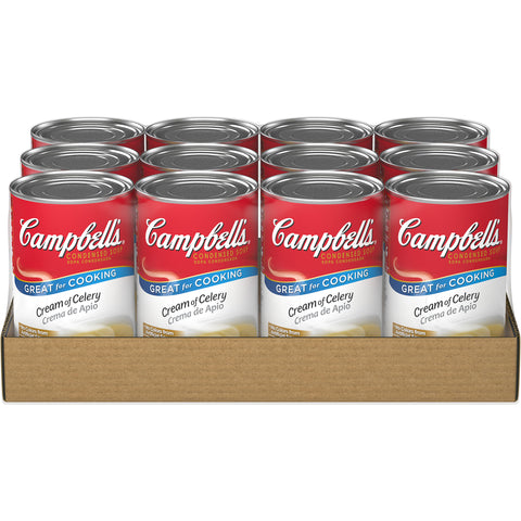 Campbells Condensed Cream of Celery Soup - 50 oz. can, 12 per case