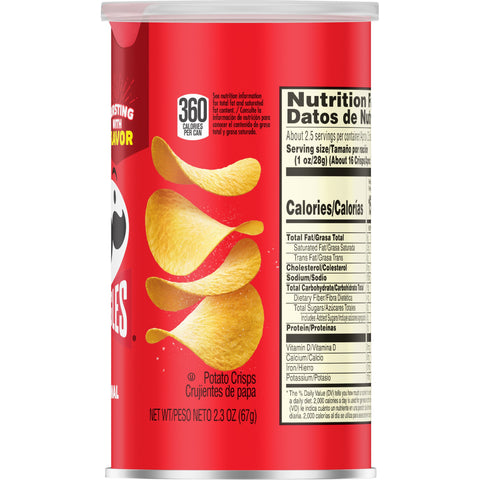 Pringles Large Original Grab and Go, 2.38 Ounce -- 12 per case.