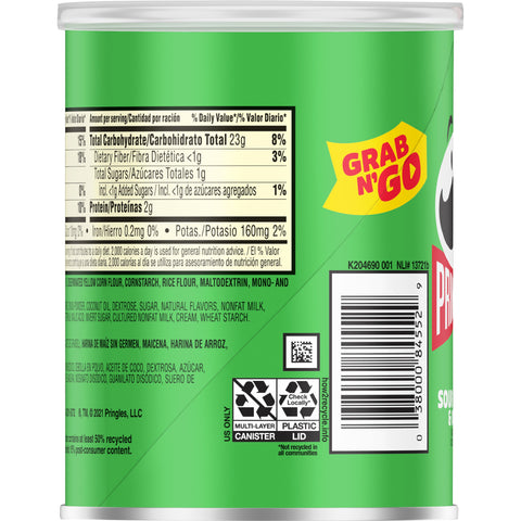 Pringles® CHIP POTATO CRISP SOUR CREAM & ONION