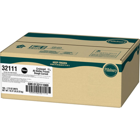 General Mills Pillsbury Butter Curved Croissant Dough, 1.75 Ounce -- 168 per case