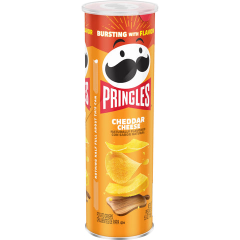 Pringles Cheddar Cheese Crisps, 5.5 Ounce -- 14 per case.