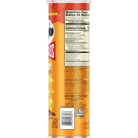 Pringles Cheddar Cheese Crisps, 5.5 Ounce -- 14 per case.