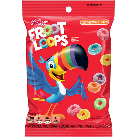 Cereal Froot Loops® Reduced Sugar Sweetened Multi-grain Bowl Pak