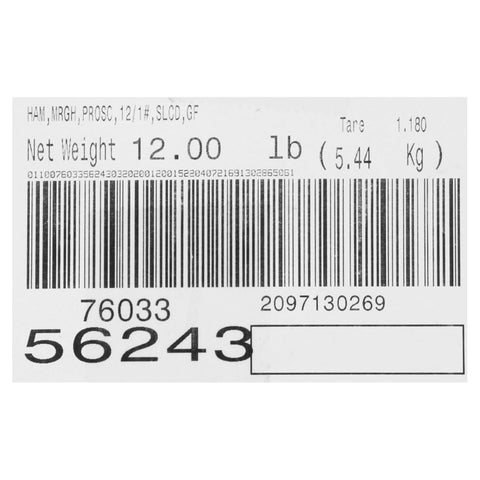 Carando (CDO) PROSCIUTTO SLICED GAS FLUSHED 32/LB