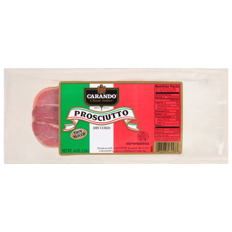 Carando (CDO) PROSCIUTTO SLICED GAS FLUSHED 32/LB
