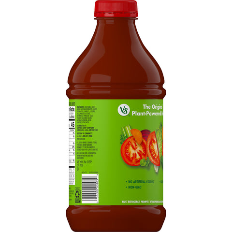 V8 100 Percent Vegetable Juice, 46 Fluid Ounce -- 6 per case.