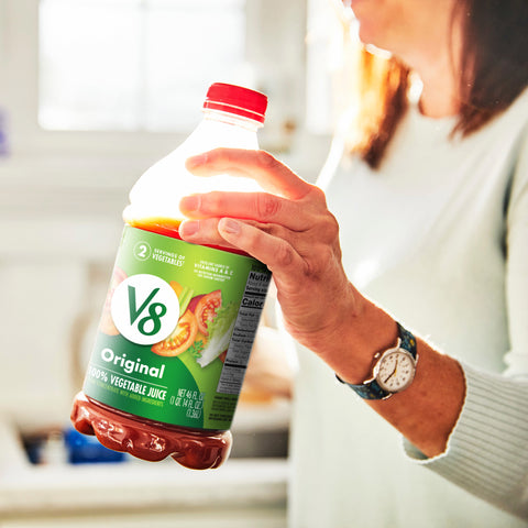 V8 100 Percent Vegetable Juice, 46 Fluid Ounce -- 6 per case.