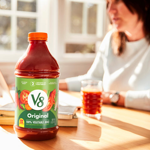 V8 100 Percent Vegetable Juice, 46 Fluid Ounce -- 6 per case.
