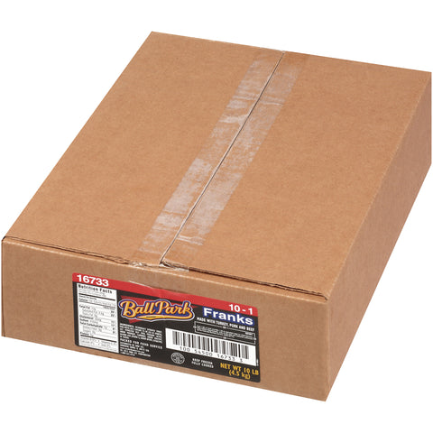 10:1 Ball Park Meat Frank, 10 Pound.