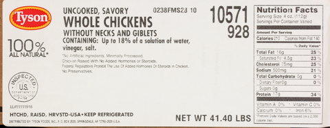 Chicken Whole Wog Marinated Esl 3.00-3.50 Lb 10571-0928