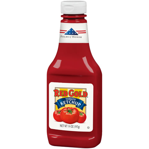 Red Gold KETCHUP 33% FANCY RED PLASTIC SQUEEZE BOTTLE