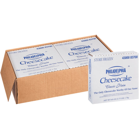 Philadelphia CHEESECAKE NY STYLE PLAIN PRESLICED 16 SLICE 9