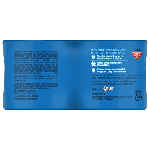 9 Lives Super Supper Ground Entree Cat Food, 5.5 Ounce -- 6 per case.