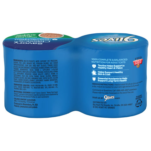 9 Lives Super Supper Ground Entree Cat Food, 5.5 Ounce -- 6 per case.