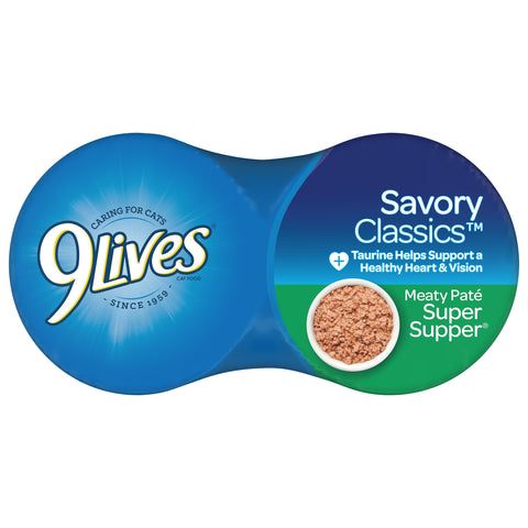 9 Lives Super Supper Ground Entree Cat Food, 5.5 Ounce -- 6 per case.