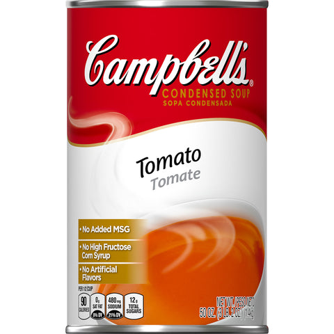 Campbells Condensed Tomato Soup - 50 oz. can, 12 per case