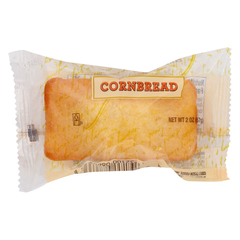 Chef Pierre Individually Wrapped Mini Cornbread Loaf, 2 Ounce -- 48 per case.