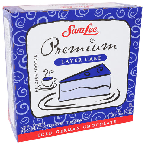 Sara Lee Frozen CAKE LAYER ICED GERMAN CHOCOLATE PREMIUM UN-CUT ROUND 9
