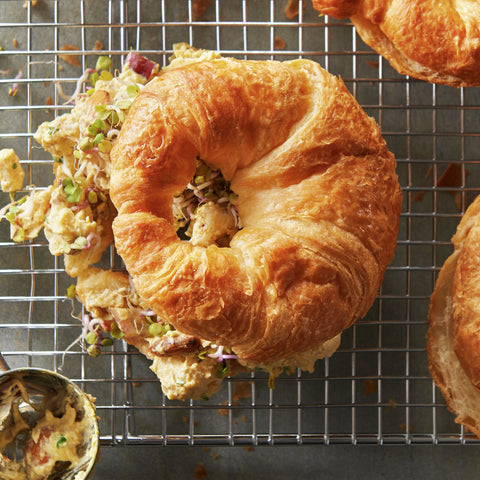 General Mills Pillsbury Baked Pinched Sliced Croissant, 2 Ounce -- 64 per case.