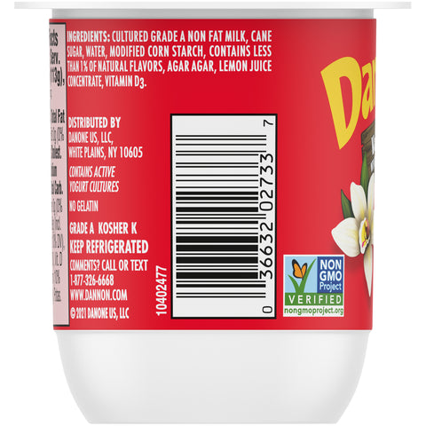 Yogurt Vanilla Danimals Cup Non Fat