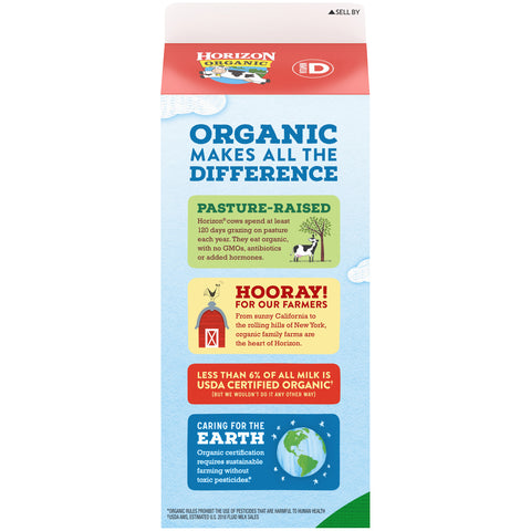 Horizon Organic MILK HOMOGENIZED ORGANIC UHT
