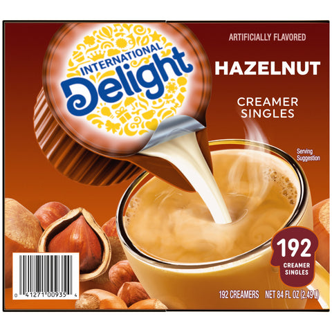 Creamer Liquid Non Dairy Hazelnut Aseptic Single Serve Cup