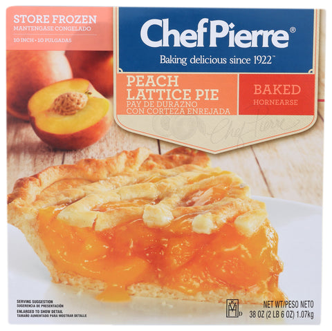 Chef Pierre PIE PEACH LATTICE TOP 10