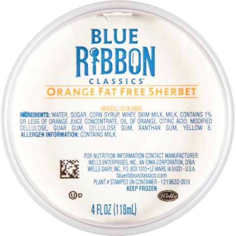 Blue Bunny SHERBET ORANGE CUP