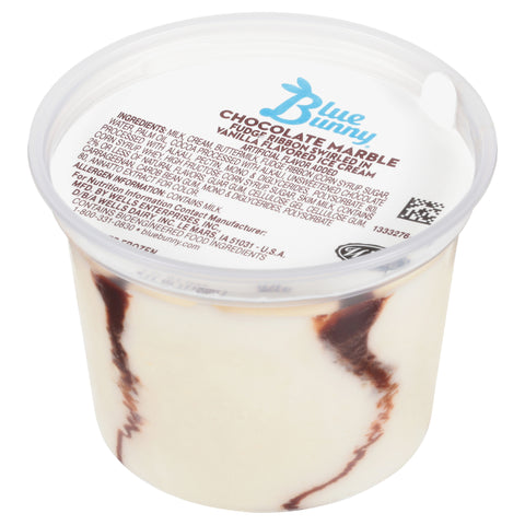 Blue Bunny Chocolate Marble Ice Cream Cup, 4 Fluid Ounce -- 48 per case