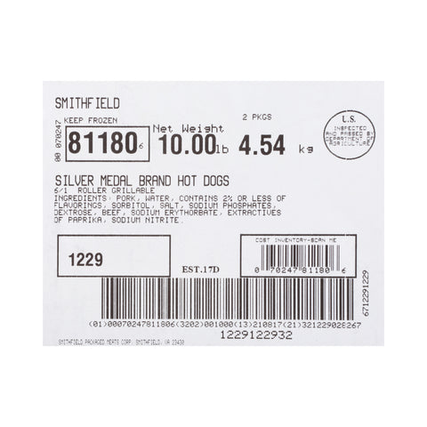 Farmland Gold Medal Meat Hot Dog - 6:1.