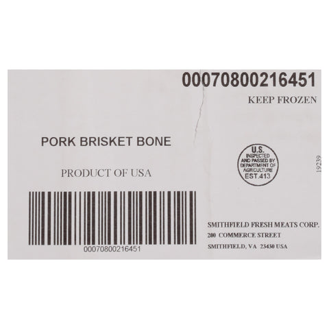 Smithfield (SF) PORK BRISKET BONE RIB TIP FZ