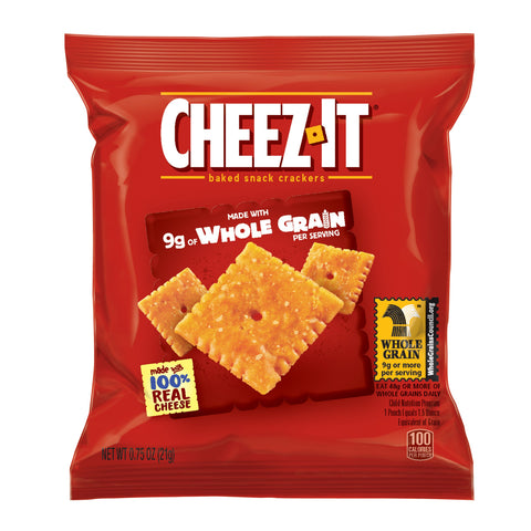 Cheez It Original Whole Grain Cracker, 0.75 Ounce -- 175 per case.