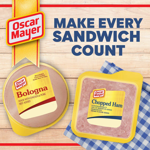 Kraft Oscar Mayer Square Chopped Ham, 16 Ounce -- 12 per case.