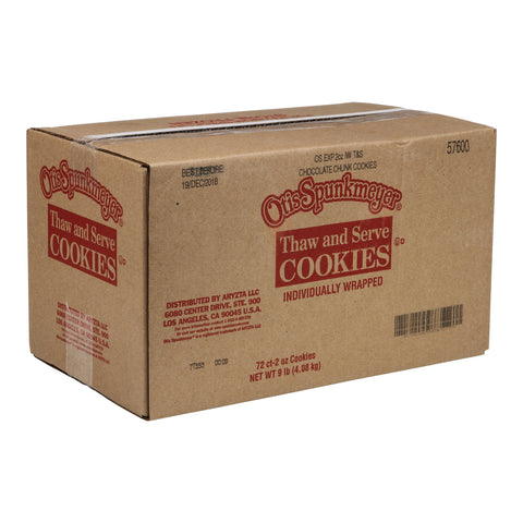 Otis Spunkmeyer Thaw and Serve Chocolate Chunk Cookie, 2 Ounce -- 72 per case.
