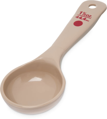 Carlisle MEASURE MISER® SOLID SHORT HANDLE BEIGE 1.5 OZ