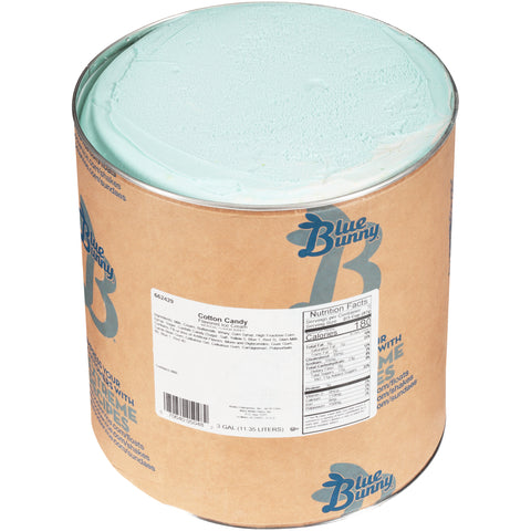 Blue Bunny Premium Cotton Candy Ice Cream, 3 Gallon Tub
