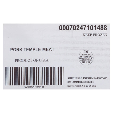 Farmland Pork Temple Meat, 30 Pound.