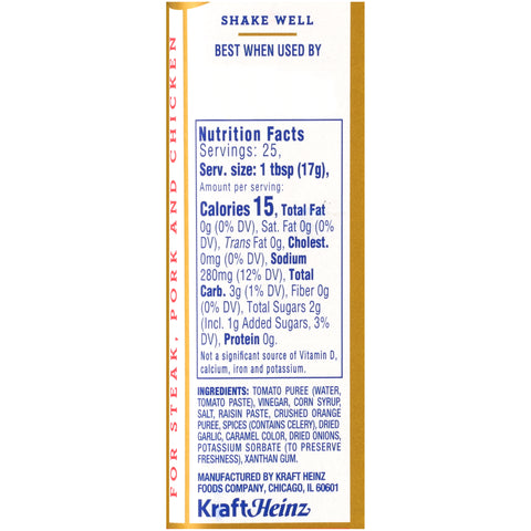 A1 Steak Sauce Restaurant, 15 Ounce -- 12 Per Case