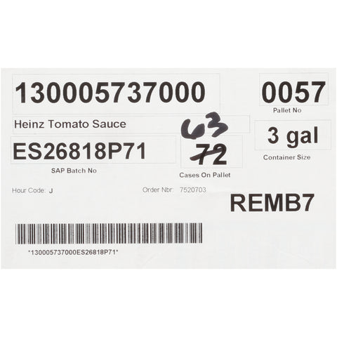 Heinz Tomato Sauce Vol-Pak, 3 Gallon -- 1 Pack